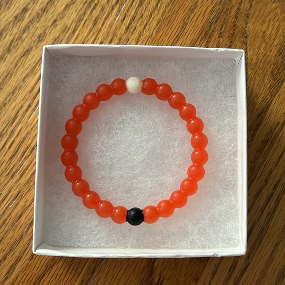 Lokai bracelet size M orange/white/black - Picture 2 of 2